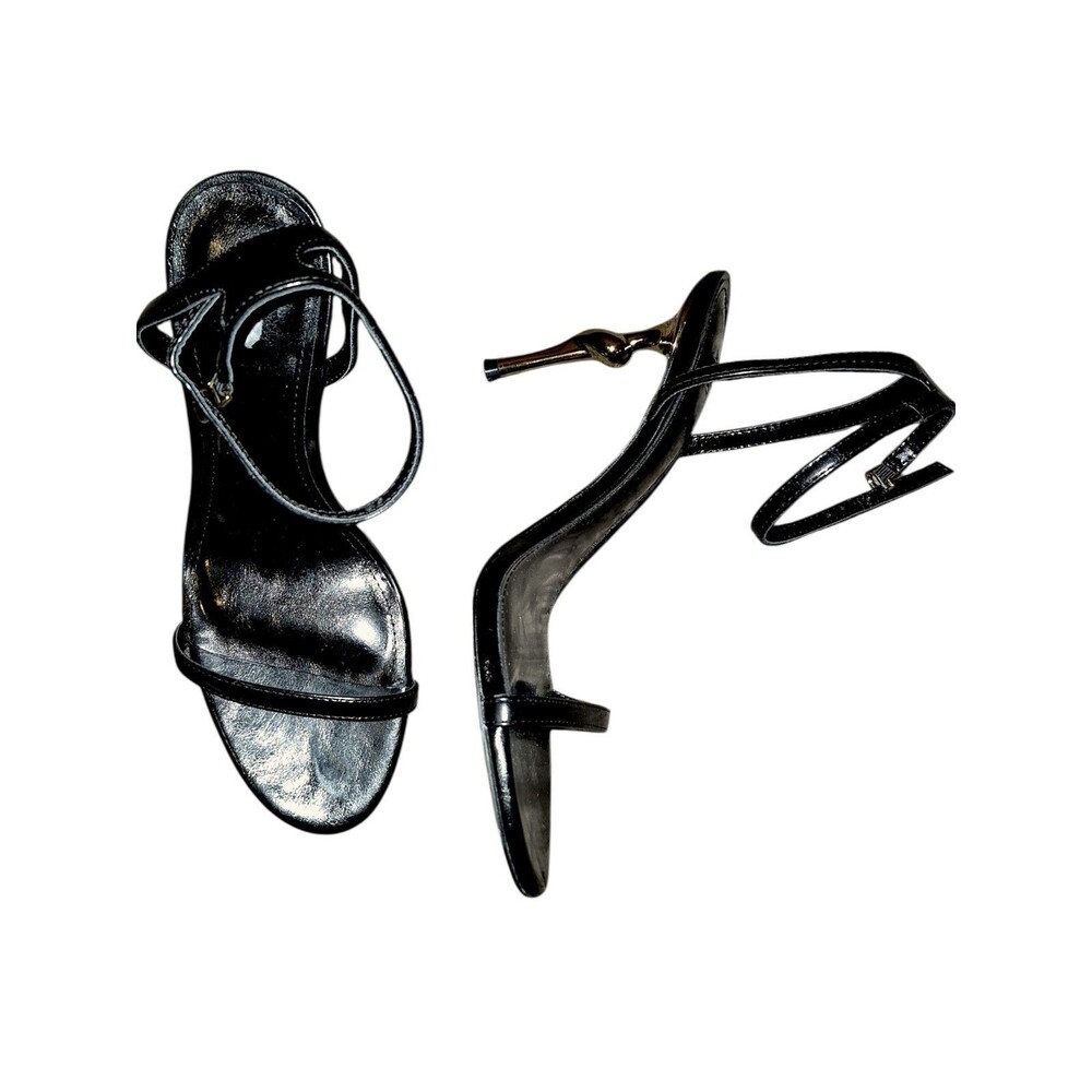JW PEI Black Strappy Stiletto Heels